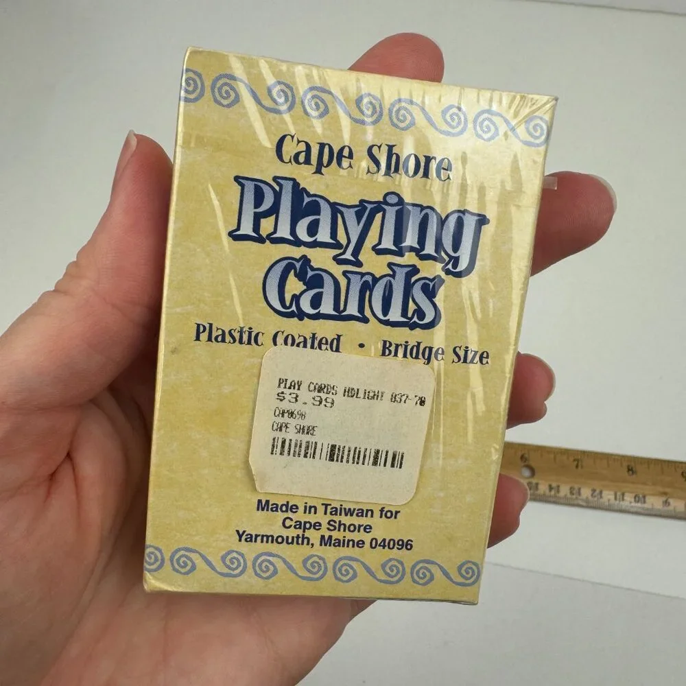 Vintage Sealed Cape Shore Yarmouth Maine Playing Cards Lighthouse Souvenir Beach